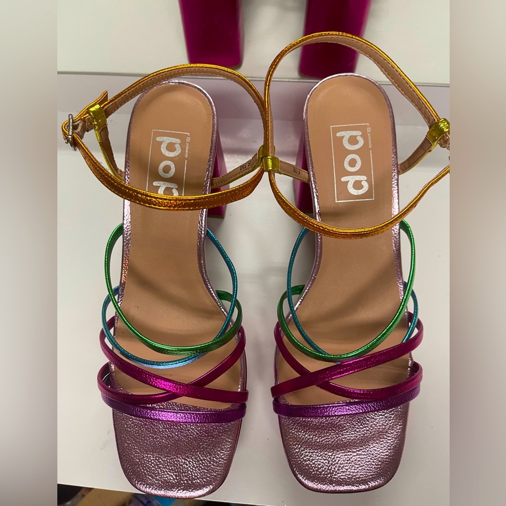 Pop of color heels